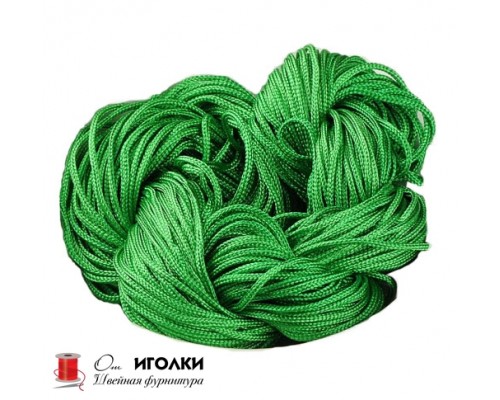 Шнур текстильный шир.4 мм. арт.5805 цв.зеленый уп.200 м.